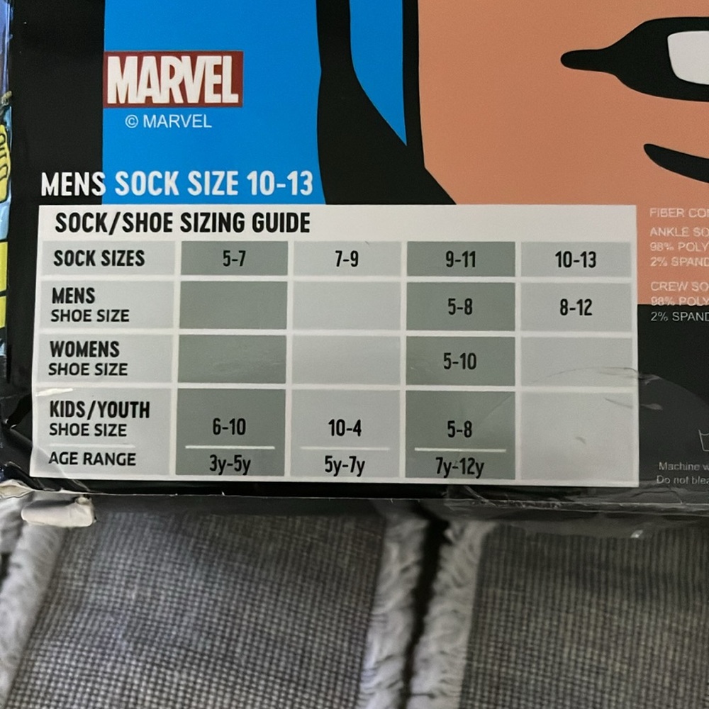 Marvel Comics Socks - Picture 5 of 7